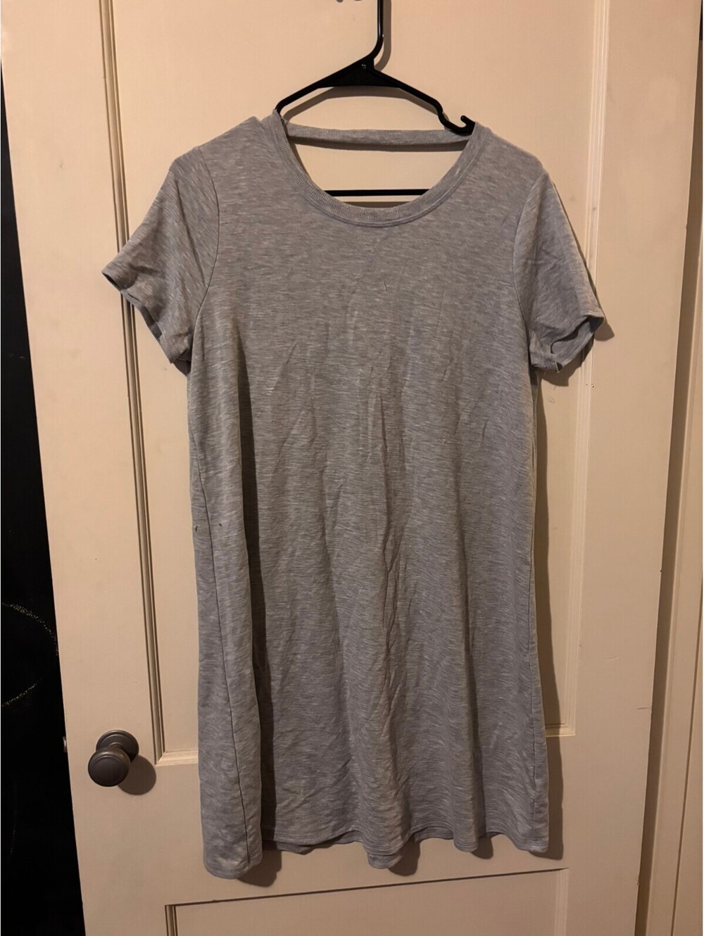 Gray short sleeve swing dress Medium